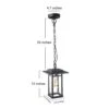 The Gray Barn Dairy Air 1-light Black Outdoor Pendant Lighting Hanging Ceiling Lamp - L8.2"X W8.2"xH13" -Safavieh Winkel 1 Light Transitional Black Outdoor Pendant Hanging Lights