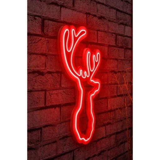 13.4" Christmas Novelty Reindeer Led Neon Sign Wall Décor -Safavieh Winkel 13.422 Christmas Novelty Reindeer Led Neon Sign Wall DC3A9cor 1