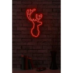 13.4" Christmas Novelty Reindeer Led Neon Sign Wall Décor -Safavieh Winkel 13.422 Christmas Novelty Reindeer Led Neon Sign Wall DC3A9cor 2