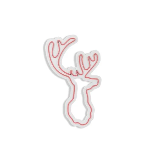 13.4" Christmas Novelty Reindeer Led Neon Sign Wall Décor -Safavieh Winkel 13.422 Christmas Novelty Reindeer Led Neon Sign Wall DC3A9cor 4