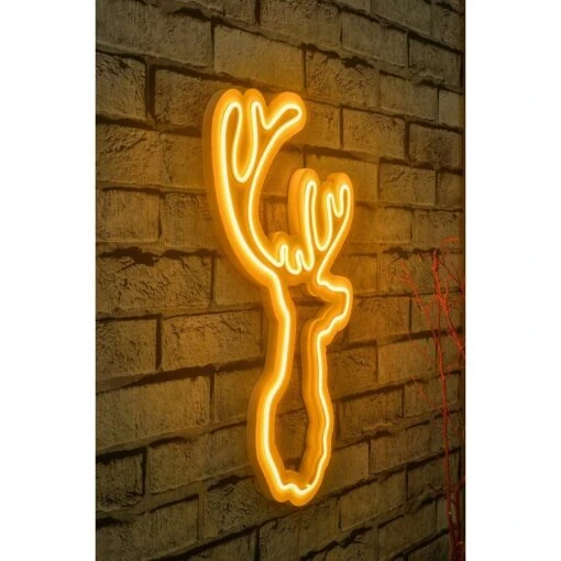 13.4" Christmas Novelty Reindeer Led Neon Sign Wall Décor -Safavieh Winkel 13.422 Christmas Novelty Reindeer Led Neon Sign Wall DC3A9cor 5