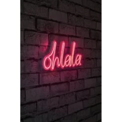 14.2" Novelty Oh La La Led Neon Sign Wall Décor - 0.8" X 14.2" X 5.9" -Safavieh Winkel 14.222 Novelty Oh La La Led Neon Sign Wall DC3A9cor 1