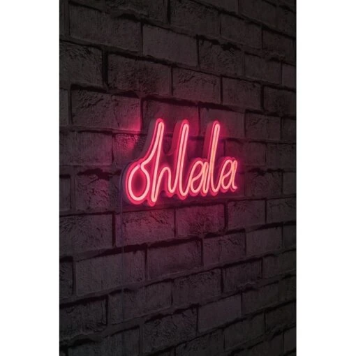 14.2" Novelty Oh La La Led Neon Sign Wall Décor - 0.8" X 14.2" X 5.9" -Safavieh Winkel 14.222 Novelty Oh La La Led Neon Sign Wall DC3A9cor 1