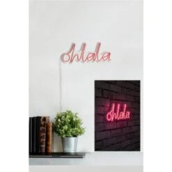 14.2" Novelty Oh La La Led Neon Sign Wall Décor - 0.8" X 14.2" X 5.9" -Safavieh Winkel 14.222 Novelty Oh La La Led Neon Sign Wall DC3A9cor 2