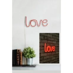 14.6" Novelty Love Led Neon Sign Wall Décor -Safavieh Winkel 14.622 Novelty Love Led Neon Sign Wall DC3A9cor 5