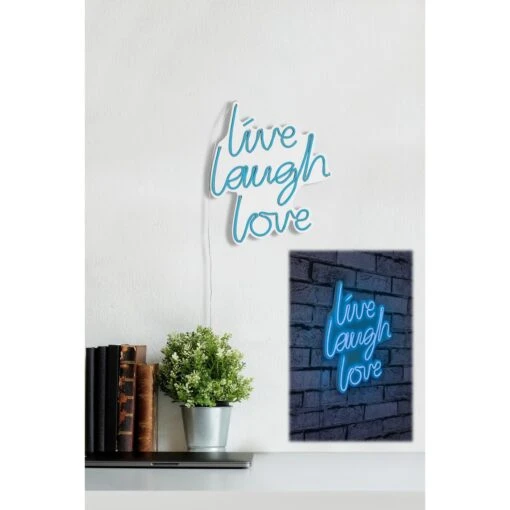 14" Novelty Live Laugh Love Led Neon Sign Wall Décor -Safavieh Winkel 1422 Novelty Live Laugh Love Led Neon Sign Wall DC3A9cor 4