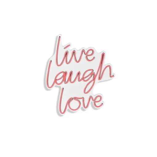 14" Novelty Live Laugh Love Led Neon Sign Wall Décor -Safavieh Winkel 1422 Novelty Live Laugh Love Led Neon Sign Wall DC3A9cor