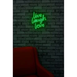 14" Novelty Live Laugh Love Led Neon Sign Wall Décor -Safavieh Winkel 1422 Novelty Live Laugh Love Led Neon Sign Wall DC3A9cor 7