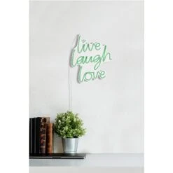 14" Novelty Live Laugh Love Led Neon Sign Wall Décor -Safavieh Winkel 1422 Novelty Live Laugh Love Led Neon Sign Wall DC3A9cor 8