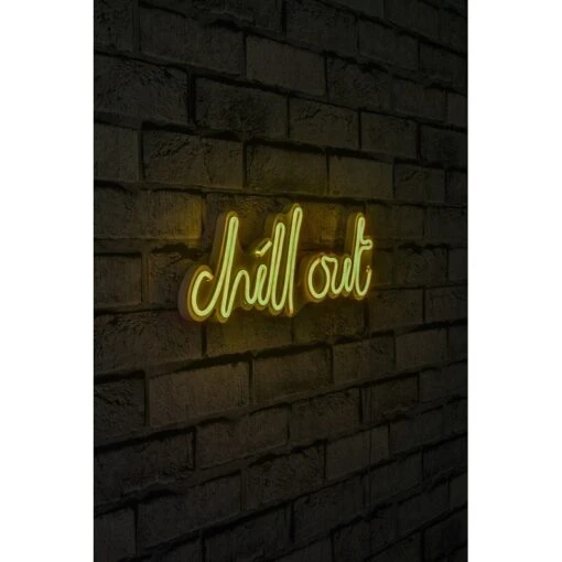 15.4" Novelty Chill Out Led Neon Sign Wall Décor -Safavieh Winkel 15.422 Novelty Chill Out Led Neon Sign Wall DC3A9cor 1