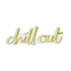 15.4" Novelty Chill Out Led Neon Sign Wall Décor -Safavieh Winkel 15.422 Novelty Chill Out Led Neon Sign Wall DC3A9cor 3