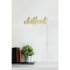 15.4" Novelty Chill Out Led Neon Sign Wall Décor -Safavieh Winkel 15.422 Novelty Chill Out Led Neon Sign Wall DC3A9cor 4