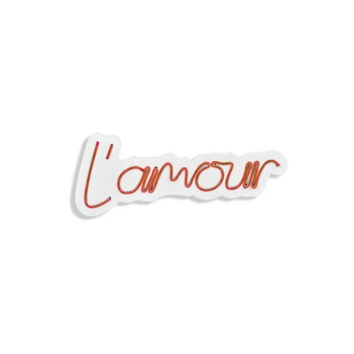 16.1" Novelty L'amour Led Neon Sign Wall Décor - 0.8" X 16.1" X 7.1" -Safavieh Winkel 16.122 Novelty L27amour Led Neon Sign Wall DC3A9cor