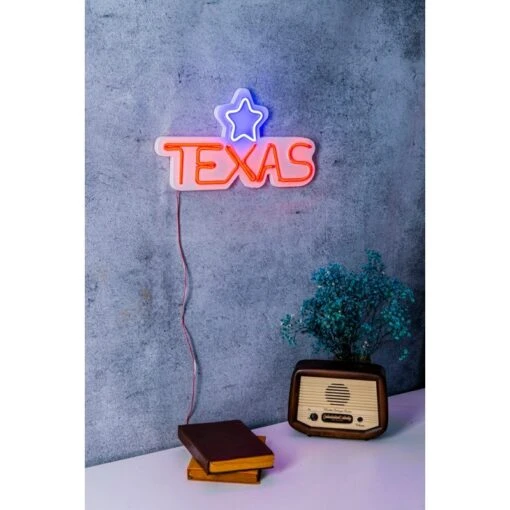 16.5" US Novelty Texas Led Neon Sign Wall Décor -Safavieh Winkel 16.522 US Novelty Texas Led Neon Sign Wall DC3A9cor 3