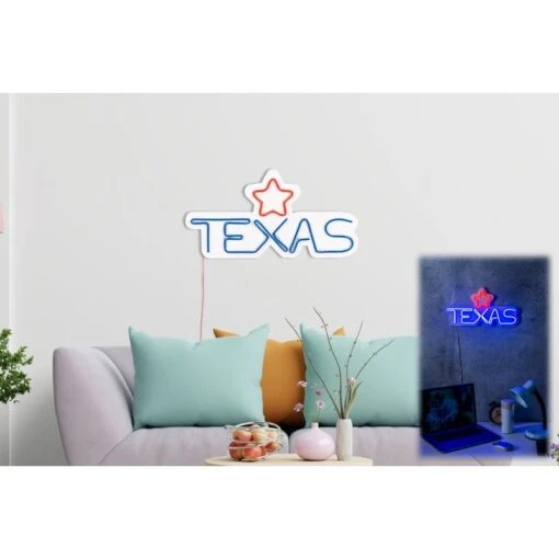 16.5" US Novelty Texas Led Neon Sign Wall Décor -Safavieh Winkel 16.522 US Novelty Texas Led Neon Sign Wall DC3A9cor 6