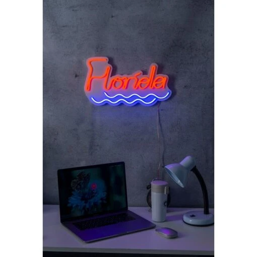 16.9" US Novelty Florida Led Neon Sign Wall Décor -Safavieh Winkel 16.922 US Novelty Florida Led Neon Sign Wall DC3A9cor 1