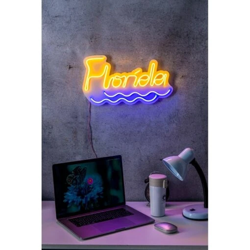 16.9" US Novelty Florida Led Neon Sign Wall Décor -Safavieh Winkel 16.922 US Novelty Florida Led Neon Sign Wall DC3A9cor 5