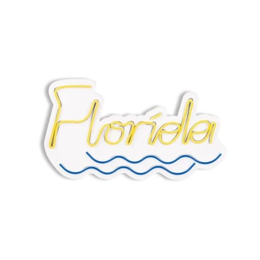 16.9" US Novelty Florida Led Neon Sign Wall Décor -Safavieh Winkel 16.922 US Novelty Florida Led Neon Sign Wall DC3A9cor