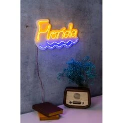 16.9" US Novelty Florida Led Neon Sign Wall Décor -Safavieh Winkel 16.922 US Novelty Florida Led Neon Sign Wall DC3A9cor 6