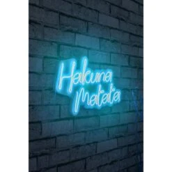 18.5" Novelty Hakuna Matata Led Neon Sign Wall Décor - 0.8" X 18.5" X 11.4" -Safavieh Winkel 18.522 Novelty Hakuna Matata Led Neon Sign Wall DC3A9cor 1