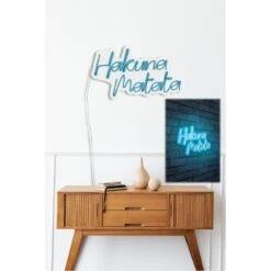 18.5" Novelty Hakuna Matata Led Neon Sign Wall Décor - 0.8" X 18.5" X 11.4" -Safavieh Winkel 18.522 Novelty Hakuna Matata Led Neon Sign Wall DC3A9cor 4