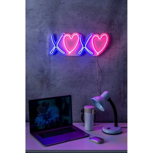 18" Novelty Tic Tac Toe XoXo Neon Sign Wall Décor -Safavieh Winkel 1822 Novelty Tic Tac Toe XoXo Neon Sign Wall DC3A9cor 1