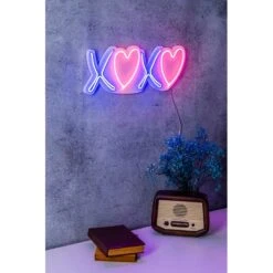 18" Novelty Tic Tac Toe XoXo Neon Sign Wall Décor -Safavieh Winkel 1822 Novelty Tic Tac Toe XoXo Neon Sign Wall DC3A9cor 4