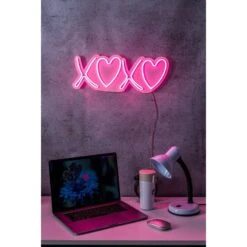 18" Novelty Tic Tac Toe XoXo Neon Sign Wall Décor -Safavieh Winkel 1822 Novelty Tic Tac Toe XoXo Neon Sign Wall DC3A9cor 5