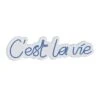 19.7" Novelty C'est La Vie Led Neon Sign Wall Décor - 0.8" X 19.7" X 5.5" -Safavieh Winkel 19.722 Novelty C27est La Vie Led Neon Sign Wall DC3A9cor