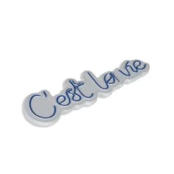 19.7" Novelty C'est La Vie Led Neon Sign Wall Décor - 0.8" X 19.7" X 5.5" -Safavieh Winkel 19.722 Novelty C27est La Vie Led Neon Sign Wall DC3A9cor 4