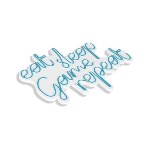 20.1" Novelty Eat Sleep Game Repeat Led Neon Sign Wall Décor - 0.8" X 20.1" X 15.7" -Safavieh Winkel 20.122 Novelty Eat Sleep Game Repeat Led Neon Sign Wall DC3A9cor