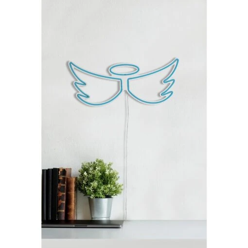 20.5" Novelty Angel Led Neon Sign Wall Décor -Safavieh Winkel 20.522 Novelty Angel Led Neon Sign Wall DC3A9cor 3