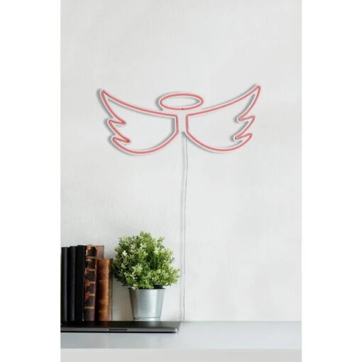 20.5" Novelty Angel Led Neon Sign Wall Décor -Safavieh Winkel 20.522 Novelty Angel Led Neon Sign Wall DC3A9cor 7