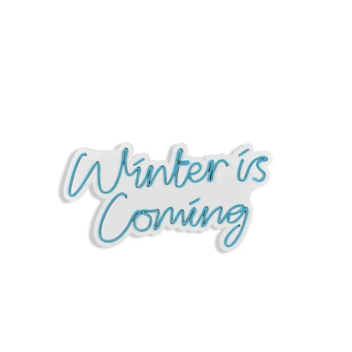 20.5" Novelty Winter Is Coming Led Neon Sign Wall Décor - 0.8" X 20.5" X 11" -Safavieh Winkel 20.522 Novelty Winter is Coming Led Neon Sign Wall DC3A9cor