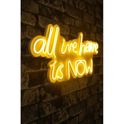 22.4" Novelty All We Have Is Now Led Neon Sign Wall Décor - 0.8" X 22.4" X 10.2" -Safavieh Winkel 22.422 Novelty All We Have is Now Led Neon Sign Wall DC3A9cor 1