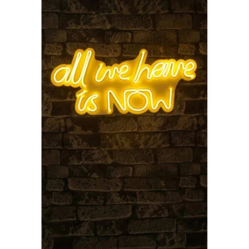 22.4" Novelty All We Have Is Now Led Neon Sign Wall Décor - 0.8" X 22.4" X 10.2" -Safavieh Winkel 22.422 Novelty All We Have is Now Led Neon Sign Wall DC3A9cor 2