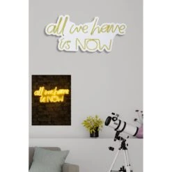 22.4" Novelty All We Have Is Now Led Neon Sign Wall Décor - 0.8" X 22.4" X 10.2" -Safavieh Winkel 22.422 Novelty All We Have is Now Led Neon Sign Wall DC3A9cor 3