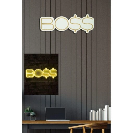 22" Novelty Boss Led Neon Sign Wall Décor -Safavieh Winkel 2222 Novelty Boss Led Neon Sign Wall DC3A9cor 7