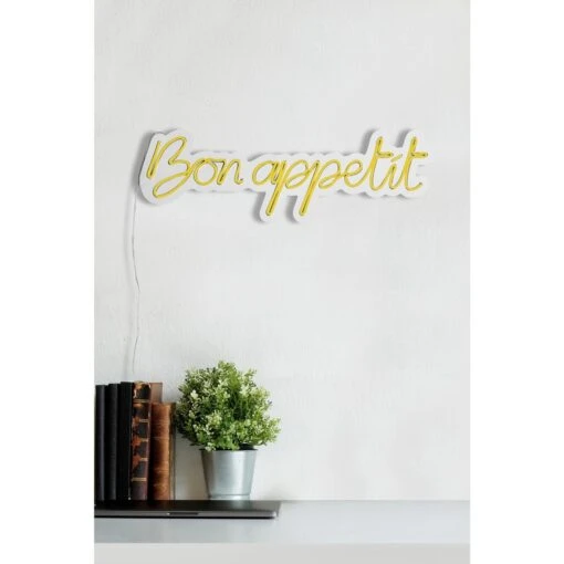 23.6" Novelty Bon Appetit Led Neon Sign Wall Décor -Safavieh Winkel 23.622 Novelty Bon Appetit Led Neon Sign Wall DC3A9cor