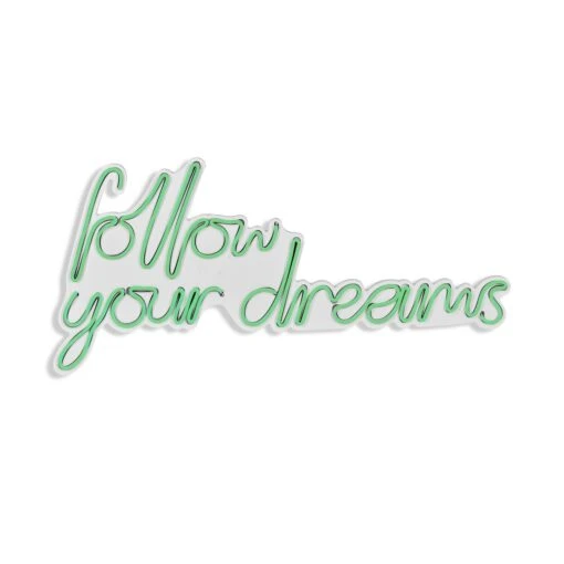 23.6" Novelty Follow Your Dreams Led Neon Sign Wall Décor -Safavieh Winkel 23.622 Novelty Follow Your Dreams Led Neon Sign Wall DC3A9cor 10