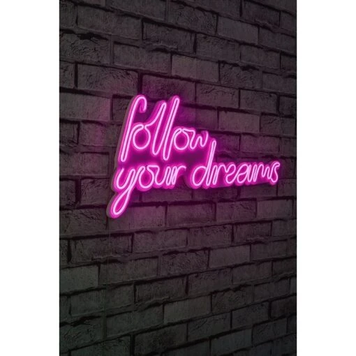 23.6" Novelty Follow Your Dreams Led Neon Sign Wall Décor -Safavieh Winkel 23.622 Novelty Follow Your Dreams Led Neon Sign Wall DC3A9cor 11