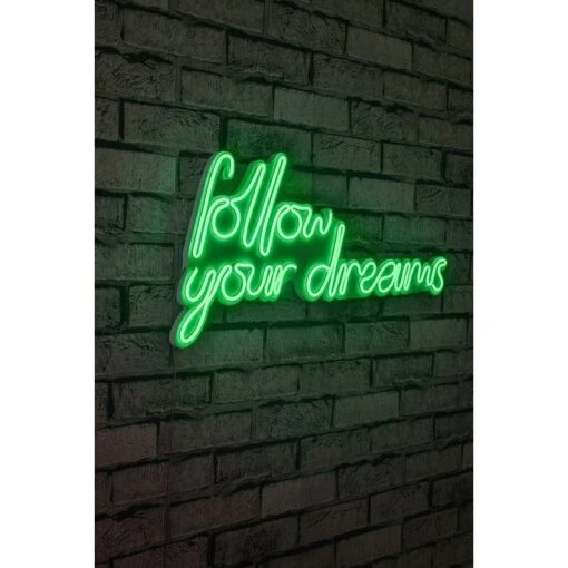 23.6" Novelty Follow Your Dreams Led Neon Sign Wall Décor -Safavieh Winkel 23.622 Novelty Follow Your Dreams Led Neon Sign Wall DC3A9cor 6