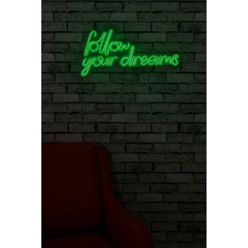 23.6" Novelty Follow Your Dreams Led Neon Sign Wall Décor -Safavieh Winkel 23.622 Novelty Follow Your Dreams Led Neon Sign Wall DC3A9cor 7