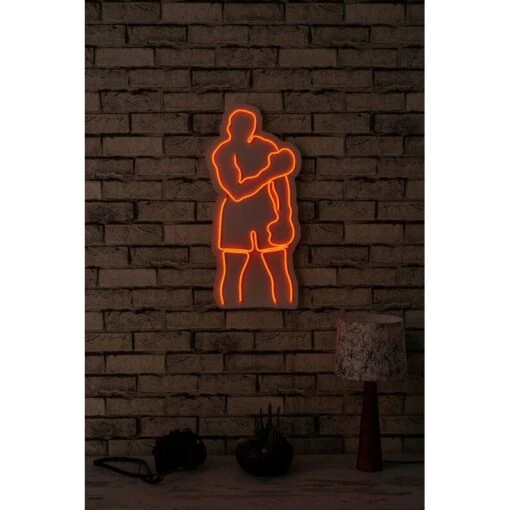 23.6" Novelty Muhammed Ali Led Neon Sign Wall Décor - 0.8" X 11" X 23.6" -Safavieh Winkel 23.622 Novelty Muhammed Ali Led Neon Sign Wall DC3A9cor 1