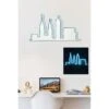 24" Novelty City Skyline Led Neon Sign Wall Décor - 0.8" X 24" X 12.6" -Safavieh Winkel 2422 Novelty City Skyline Led Neon Sign Wall DC3A9cor