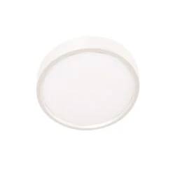 Safavieh Winkel -Safavieh Winkel AFX Edge Round 5 inch ADA White LED Outdoor Flush Mount2C White Acrylic Shade