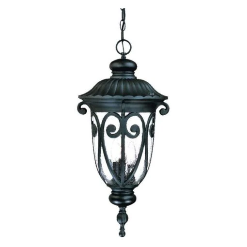 Naples 3-Light Matte Black Outdoor Hanging Lantern -Safavieh Winkel Acclaim Lighting Naples 2126BK 3 Light Outdoor Hanging Lantern dc9209ca 2692 48eb b024 21aad3714b81