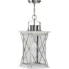 Barlowe 1-Light Steel Farmhouse Outdoor Hanging Lantern Light - 21.850" X 12.400" X 12.400" -Safavieh Winkel Barlowe Collection Stainless Steel One Light Hanging Lantern 21.850 x 12.400 x 12.400 eae3d966 0426 43e3 97ed 782da4df5623