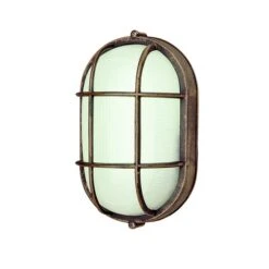 Safavieh Winkel -Safavieh Winkel Cambridge 1 Light Rust 5.25 in. Outdoor Flush Mount with Clear Polycarbonate 7780f4df e511 44cb b4bd 25362c85fc35