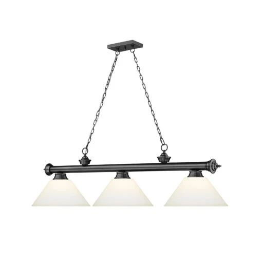 Z-LIte Cordon 3 Light Billiard - Bronze Plate -Safavieh Winkel Cordon 3 Light Billiard 10 scaled